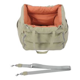 Car Pet Bed Portable Travel Outdoor Detachable Washable Pet Car Seat With Harness For Dogs Cats (Option: Default)