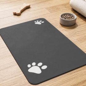 Pet Feeding Mat-Absorbent Dog Mat For Food And Water Bowl No Stains Easy Clean Dog Food Mat-Quick Dry Water Dispenser Puppy Supplies Accessories (Option: MULTI)